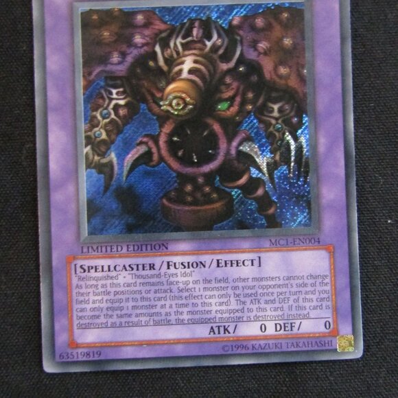 YuGiOh Yu-Gi-Oh Thousand-Eyes Restrict (MC1-EN004) - Picture 2 of 4